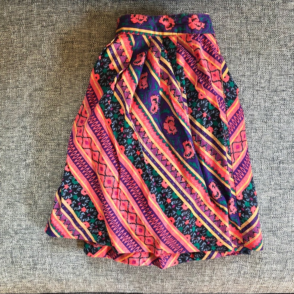 Free People Printed Mini Skirt